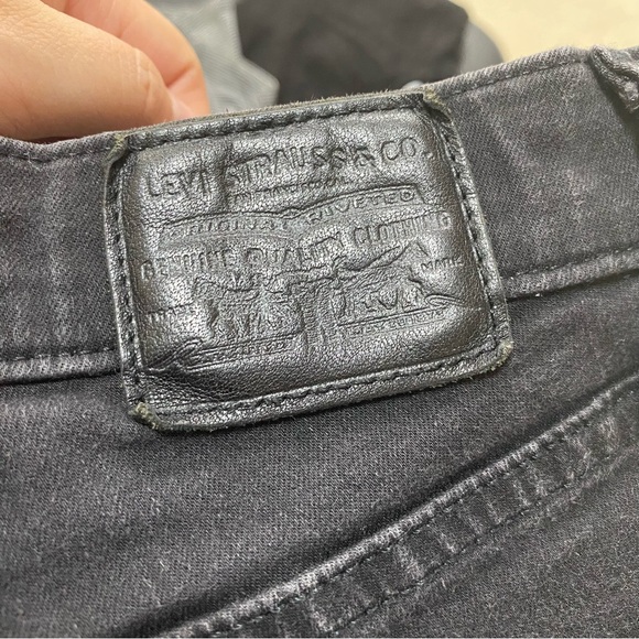 Levi's Mile High Super Skinny Black Size 27 - Picture 9 of 14